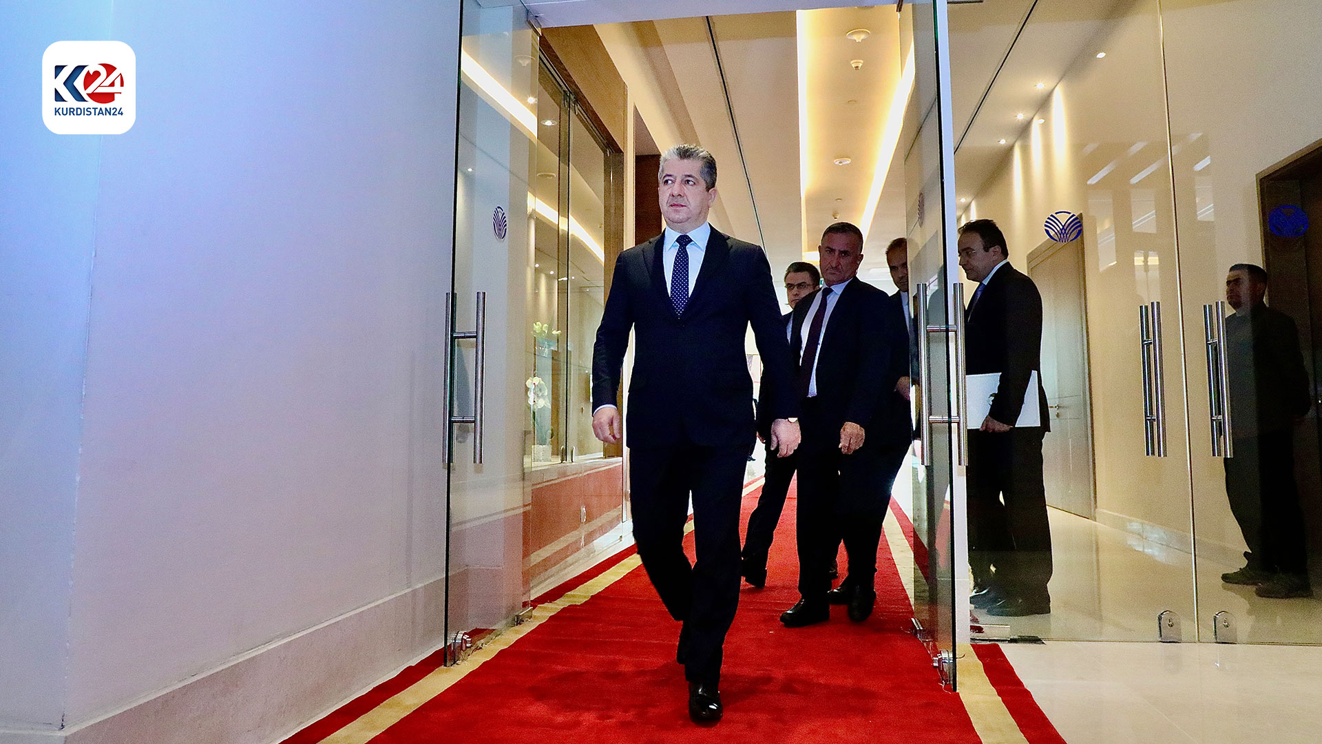  ئامادەبوونی مەسرور بارزانی لە دیداری خوێندنی باڵای ئوردنی - کوردستانی